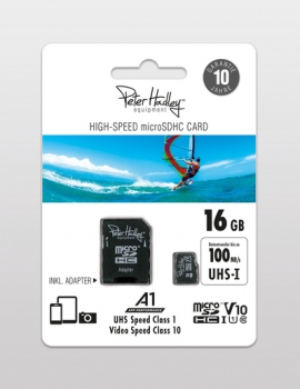 Peter Hadley High-Speed 16 GB microSDHC Cl10 UHS-I, U1, V10 (100/35 MB/s)