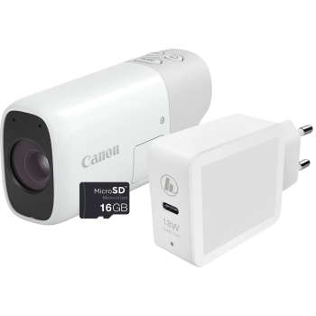 Canon PowerShot Zoom WH Essential Kit mit 16GB microSD und Ladeadapter Superzoom Kompaktkamera + 50 € Cashback