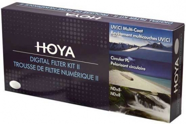 Hoya Digital Filter Kit II 49mm Polfilter + ND-Filter + UV-Filter + Filtertasche
