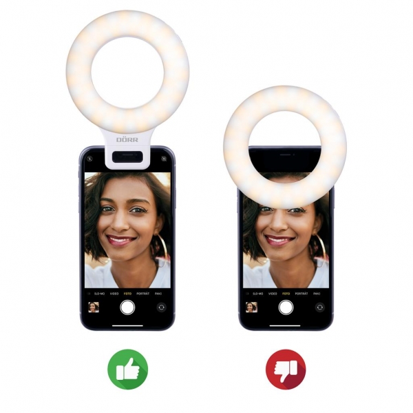 Dörr Smartphone LED Selfie Ringlicht SLR-9