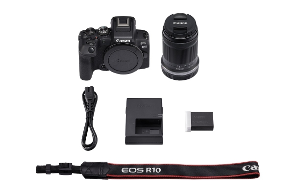 Canon EOS R10 Body + RF-S 3,5-6,3/18-150mm IS STM + EF EOS R Adapter + UV-Filter GRATIS