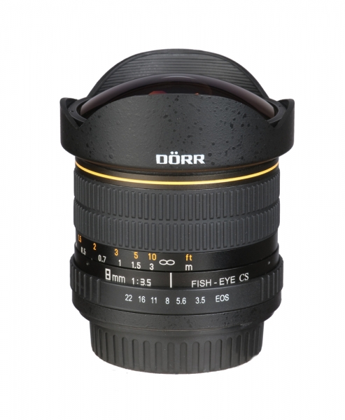 Dörr Fisheye Objektiv 8mm 1:3,5 für Canon EOS (APS-C)