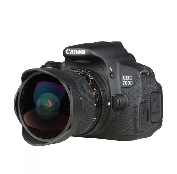 Dörr Fisheye Objektiv 8mm 1:3,5 für Canon EOS (APS-C)