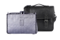 Preview: Alpenleder Leder Fototasche "Reporter" Ebenholz