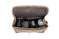 Preview: Alpenleder Leder Fototasche "Presse" Wild Camel