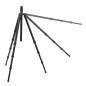 Preview: Dörr Aluminium Stativ Profi PST-250, 4-teilig, spreizbar, 250 cm hoch