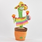 Preview: Laber-Kaktus mit Licht, Musik, Laberfunktion, Sombrero und Rasseln 32cm