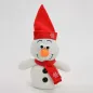 Preview: Kögler Laber-Schneemann  „Casper“, rot, inkl. Batterien, 25x16x11cm