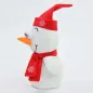 Preview: Kögler Laber-Schneemann  „Casper“, rot, inkl. Batterien, 25x16x11cm