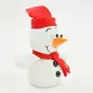 Preview: Kögler Laber-Schneemann  „Casper“, rot, inkl. Batterien, 25x16x11cm