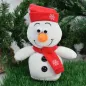 Preview: Kögler Laber-Schneemann  „Casper“, rot, inkl. Batterien, 25x16x11cm