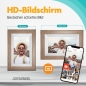Preview: Pora 8" WF-805T-LB hellbraun Digitaler Bilderrahmen