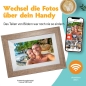 Preview: Pora 8" WF-805T-LB hellbraun Digitaler Bilderrahmen