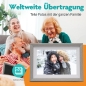 Preview: Pora 10" WF-105T-SL weiß/silber Digitaler Bilderrahmen