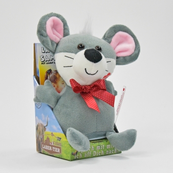 Kögler Laber-Maus "Ravel", plappert alles nach, inkl. Batterien, 16x11,5x18,5cm