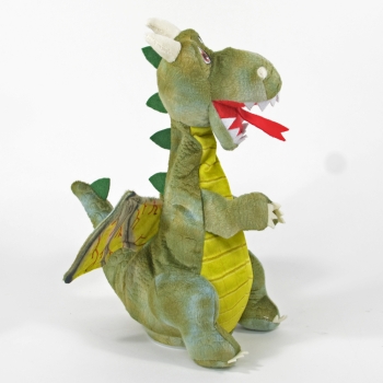 Kögler Laber-Drache "Zuko", plappert alles nach, mit tanzendem Hals, inkl. Batterien,  25x22x32cm