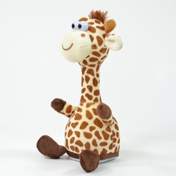 Kögler Laber-Giraffe "Fleckchen", die alles nachplappert, 24x23x12cm