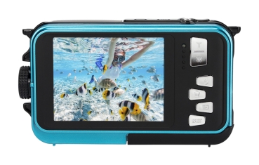Preview: AgfaPhoto WP8000 blau Digitalkamera wasserdicht bis 3m Tiefe