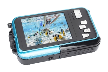 Preview: AgfaPhoto WP8000 blau Digitalkamera wasserdicht bis 3m Tiefe
