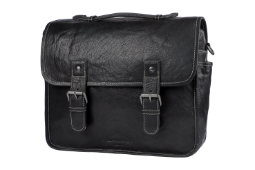Preview: Alpenleder Leder Fototasche "Reporter" Ebenholz