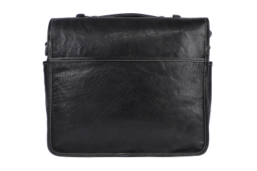 Preview: Alpenleder Leder Fototasche "Reporter" Ebenholz