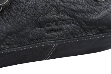 Alpenleder Leder Fototasche "Reporter" Ebenholz