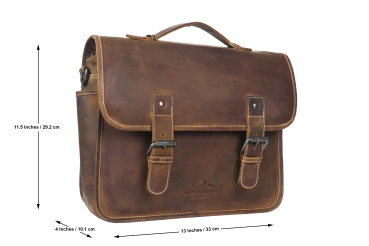 Alpenleder Leder Fototasche "Reporter" Wild Camel