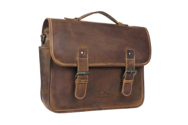 Preview: Alpenleder Leder Fototasche "Reporter" Wild Camel