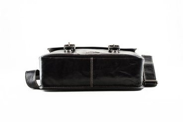 Alpenleder Leder Fototasche "Reporter" Ebenholz
