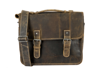 Alpenleder Leder Fototasche "Reporter" Old Havanna