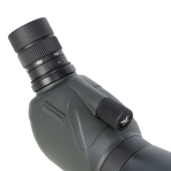 DDoptics Spektiv Pirschler 20-60x80 S Gen3 inkl. Tasche | Einblick schräg + DDoptics Outdoor-Halstuch