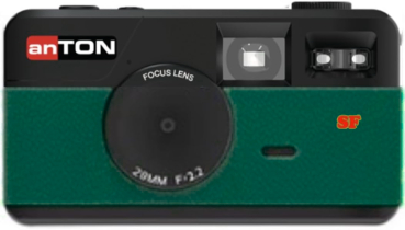anTON SCREEN FREE Digitalkamera grün + 4 GB Karte bis zu 2000 Bilder · LED Flash