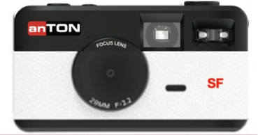 anTON SCREEN FREE Digitalkamera weiß + 4 GB Karte bis zu 2000 Bilder · LED Flash