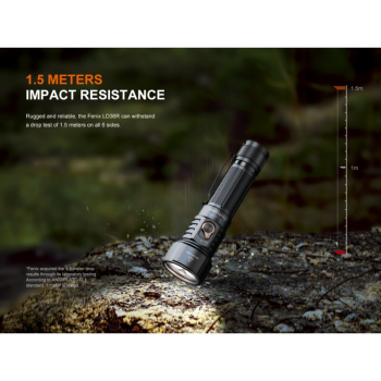 Fenix LD36R LED Taschenlampe mit weiß, rot, orange, pink, blau, lila und grünem Licht Flame Camo