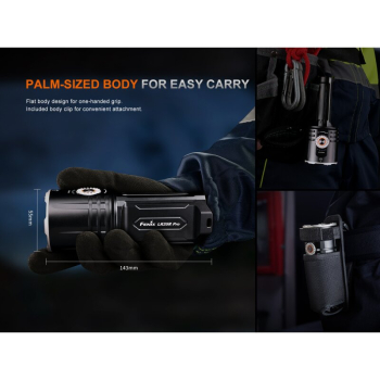 Fenix LR35R Pro LED Taschenlampe mit weiß, rot und UV-Licht