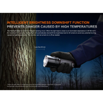 Fenix LR35R Pro LED Taschenlampe mit weiß, rot und UV-Licht
