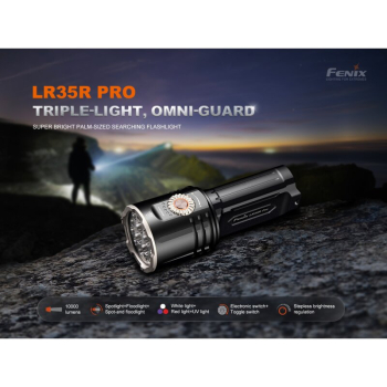 Fenix LR35R Pro LED Taschenlampe mit weiß, rot und UV-Licht