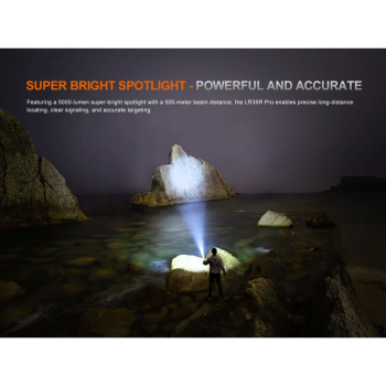 Fenix LR35R Pro LED Taschenlampe mit weiß, rot und UV-Licht
