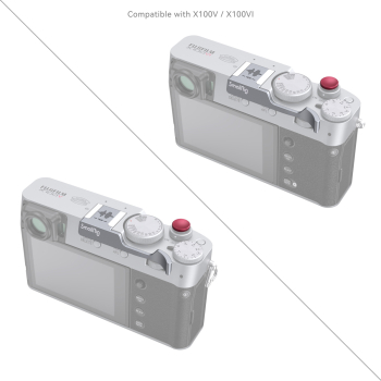 Preview: SmallRig 4559 Daumen-Griff silber für Fujifilm X100VI / X100V