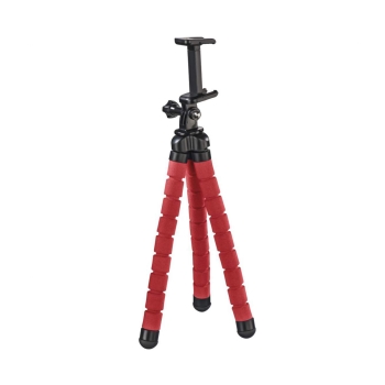 Hama Flex Ministativ, 26 cm, rot für Smartphone und GoPro