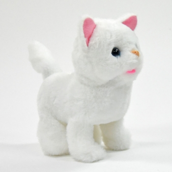 Kögler Laufende Plüschkatze Narla mit Sound,11x17x16cm