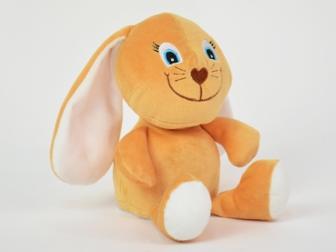 Preview: Kögler Laber-Schlappohrhase "Socke", plappert alles nach, inkl. Batterien, 15x10x17cm