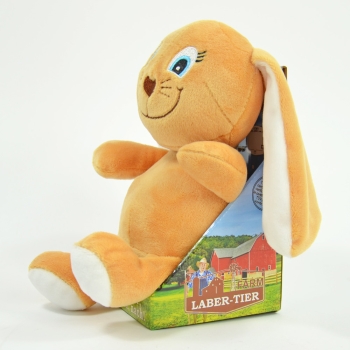 Kögler Laber-Schlappohrhase "Socke", plappert alles nach, inkl. Batterien, 15x10x17cm