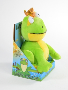 Kögler Laber-Frosch "Otto", plappert alles nach, inkl. Batterien, 18x18,5x12cm