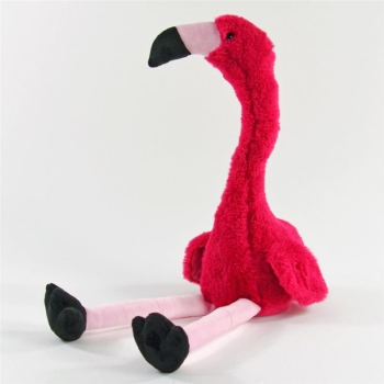Kögler Laber-Flamingo "Peet", plappert alles nach, mit tanzendem Hals, inkl. Batterien,  34,5x14x32cm