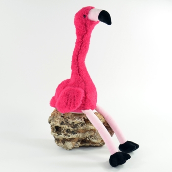 Kögler Laber-Flamingo "Peet", plappert alles nach, mit tanzendem Hals, inkl. Batterien,  34,5x14x32cm