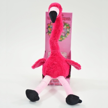 Kögler Laber-Flamingo "Peet", plappert alles nach, mit tanzendem Hals, inkl. Batterien,  34,5x14x32cm