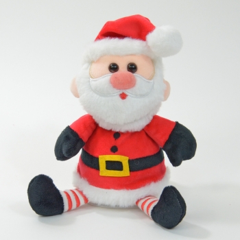 Kögler Laber-Weihnachtsmann "Jingle", der alles nachplappert, inkl. Batterien, 18x13x14cm