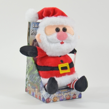 Kögler Laber-Weihnachtsmann "Jingle", der alles nachplappert, inkl. Batterien, 18x13x14cm