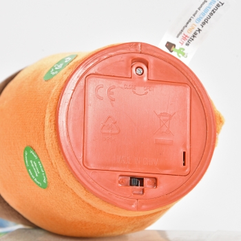 Laber-Kaktus mit Licht, Musik, Laberfunktion, Hawaiihemd und Hut 37cm